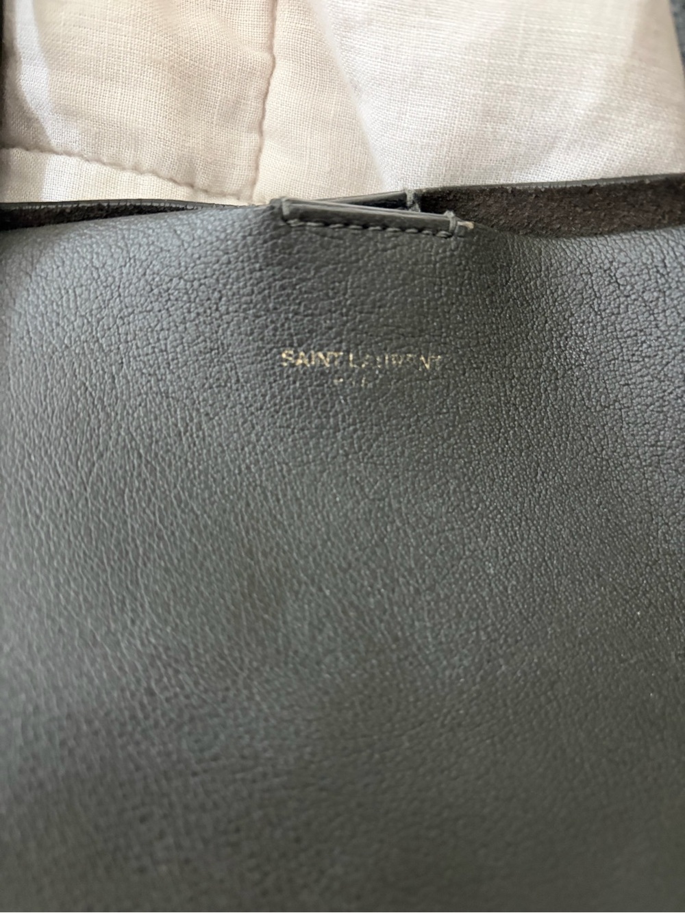 Saint Laurent charcoal Leather Tote Bag - Picture 2 of 5